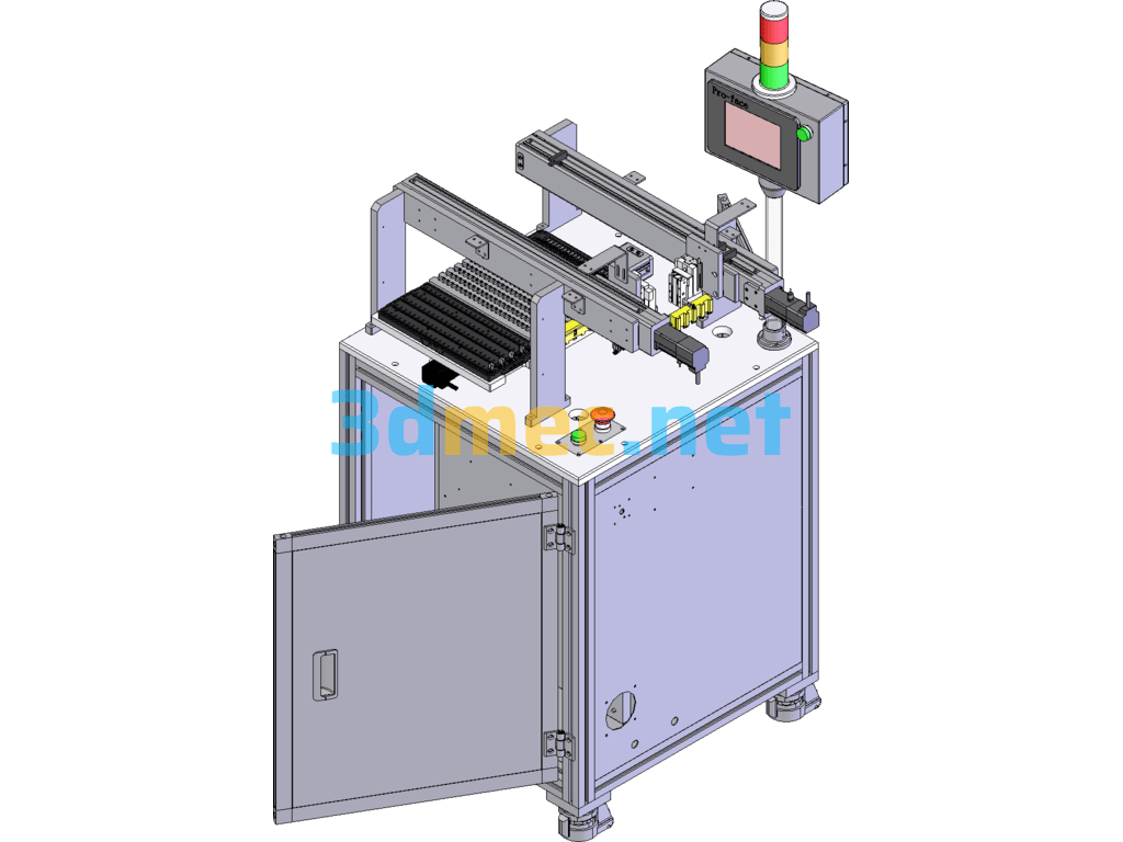 (Commissioned) Offline Transfer Tray II Equipment SolidWorks 3D Model Free Download