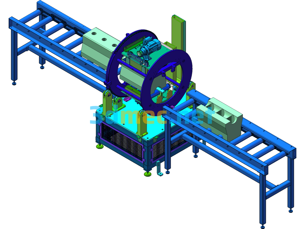 180 Degree Turnover Machine SolidWorks 3D Model Free Download