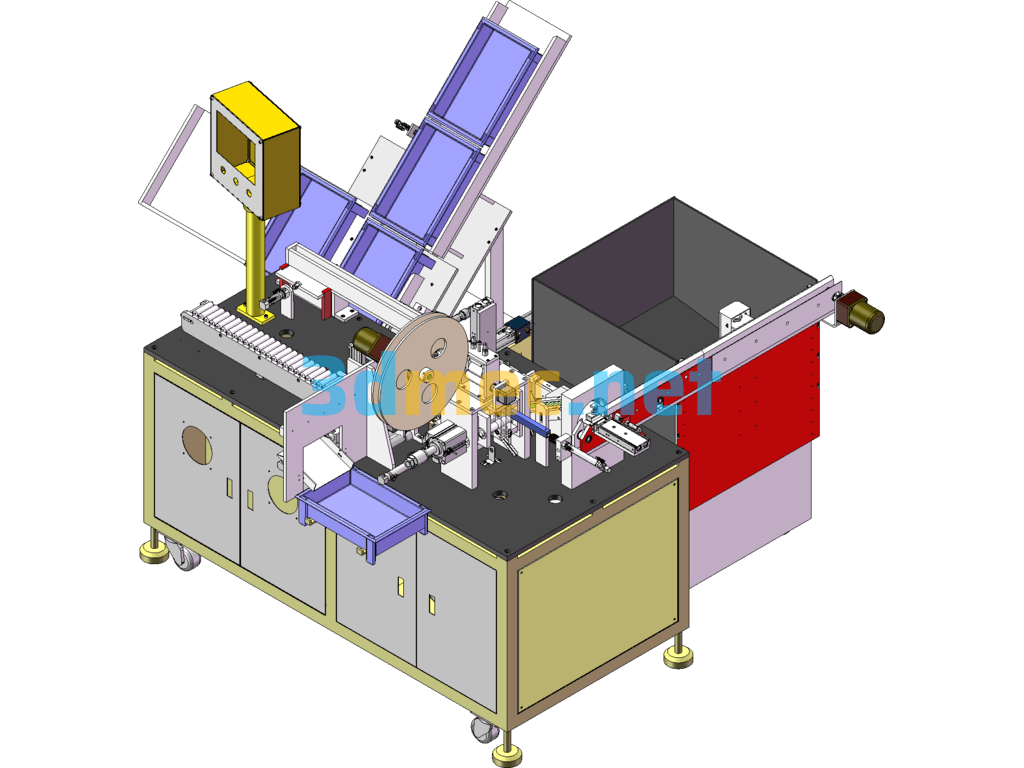 18650 Battery Cell Casing Machine SolidWorks 3D Model Free Download