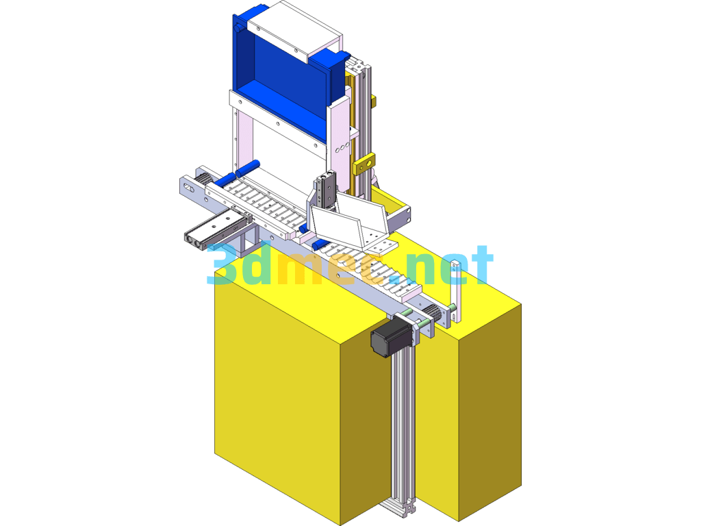 18650 Battery Potting Machine SolidWorks 3D Model Free Download