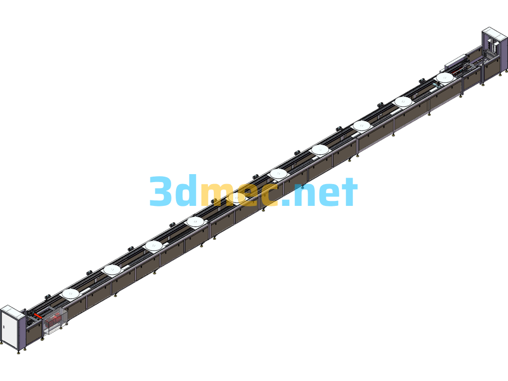 20-Meter Double-Layer Speed Chain SolidWorks 3D Model Free Download