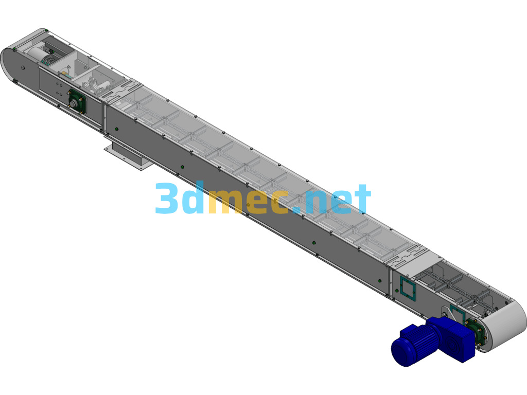 25 Chain Scraper SolidEdge 3D Model Free Download