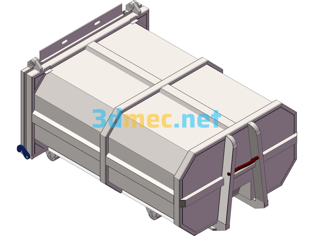 3 Ton Dumpster SolidWorks 3D Model Free Download