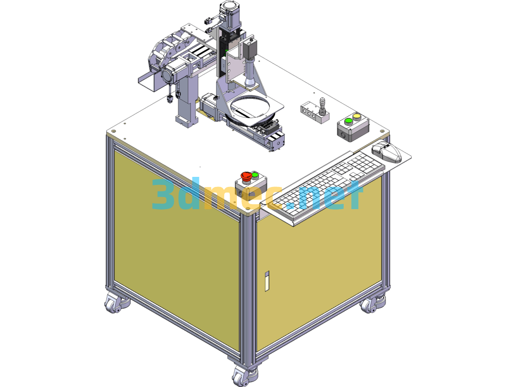 3-Axis AOI Inspection Machine Appearance Inspection Machine SolidWorks 3D Model Free Download