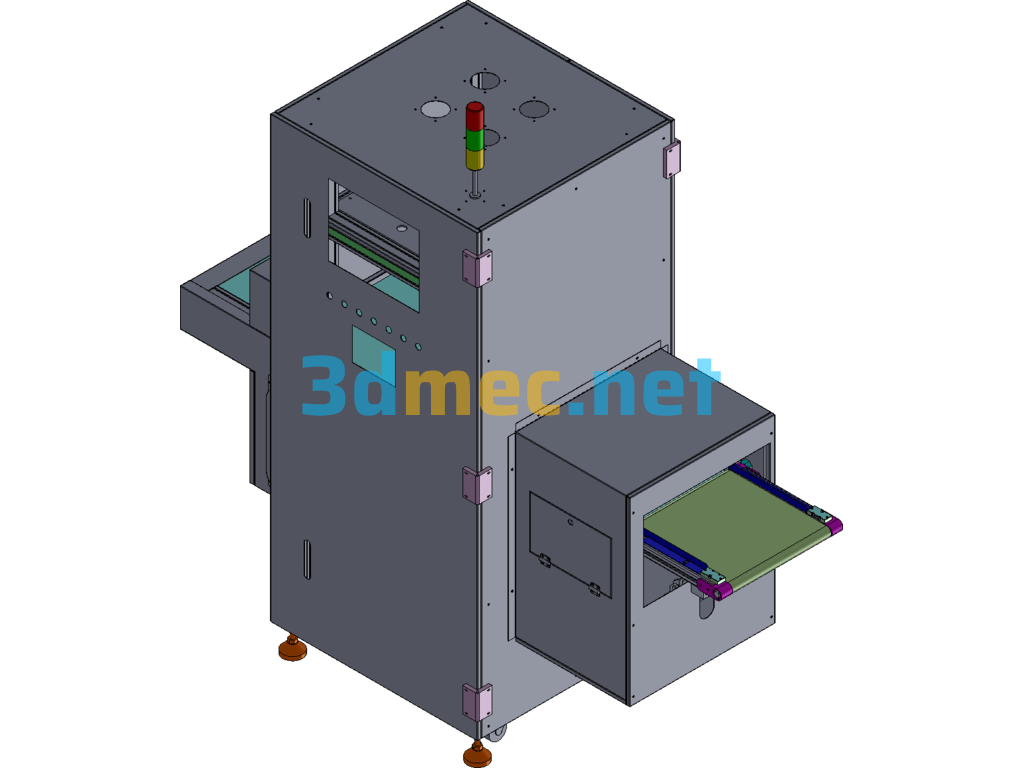 400 Bag X-Ray Inspection Machine SolidWorks 3D Model Free Download