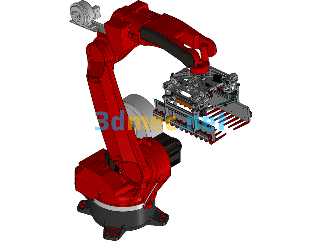 Design Of Automated Palletizing Grippers For 50KG Flour Packet Robots Exported 3D Model Free Download