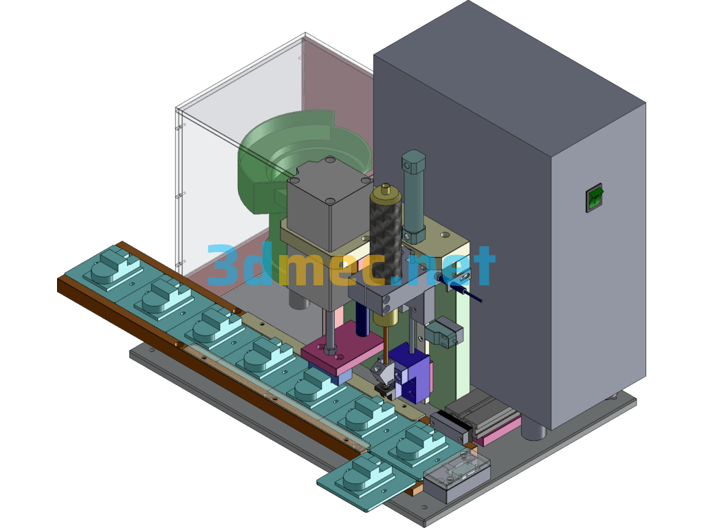 86 Type Panel Socket Screwing Machine SolidWorks 3D Model Free Download