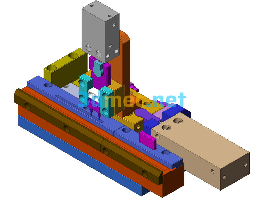 BA026 Terminal Bending And Cutting Machine SolidWorks 3D Model Free Download