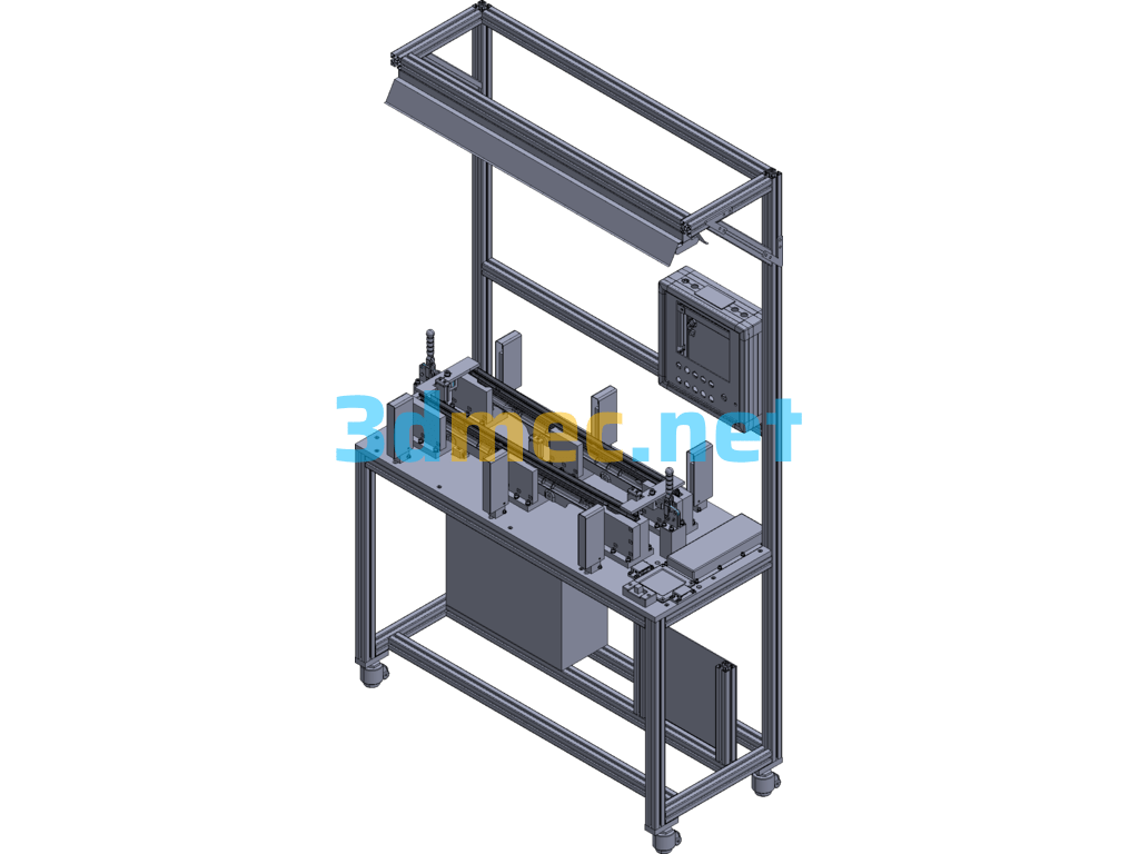 BR205 Rail Greasing Machine Fixture Exported 3D Model Free Download