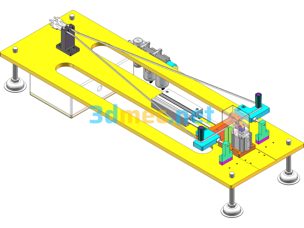 Braun Wire Harness Cutting Machine SolidWorks 3D Model Free Download