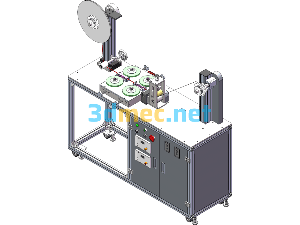 C17002 Edge Grinding Machine (Plane Grinding) Lithium Battery Positive And Negative Electrode Chip Automatic Deburring SolidWorks 3D Model Free Download
