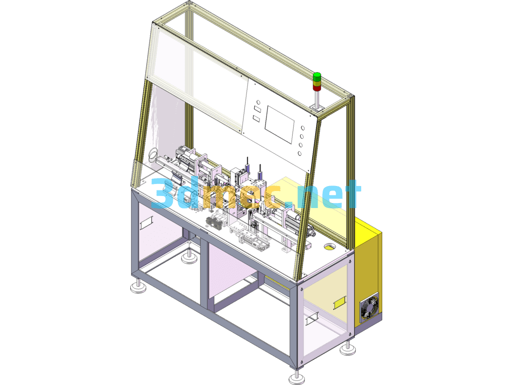 C-Shaped Retaining Ring Automatic Assembly Machine (Already Produced With BOM Production Video) SolidWorks 3D Model Free Download
