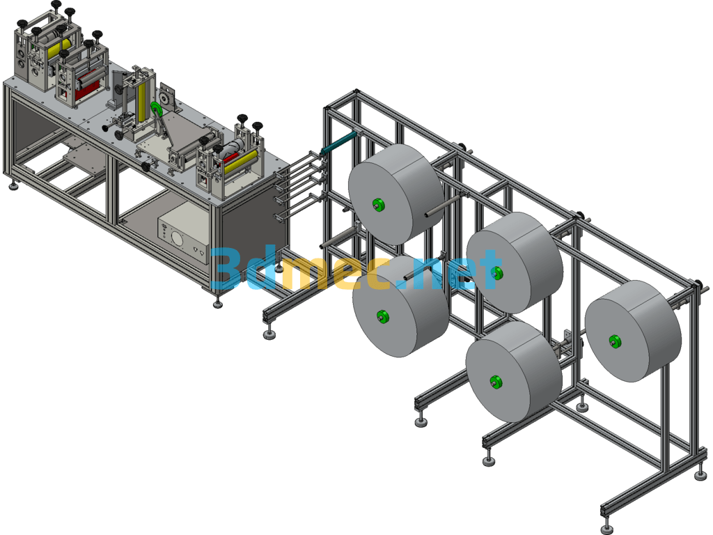 KN95 Punching Machine Exported 3D Model Free Download