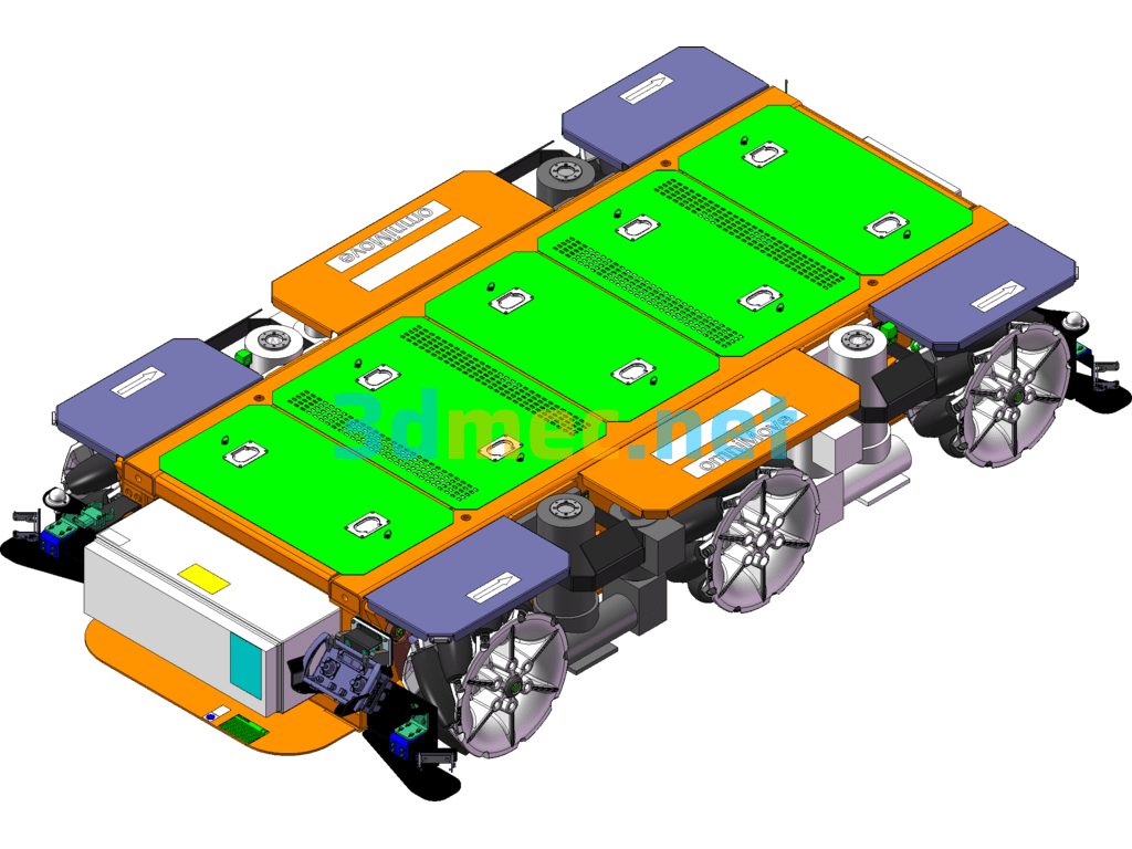 KUKA OMNIMOVE Heavy Duty Mobile Transportation Platforms SolidWorks 3D Model Free Download
