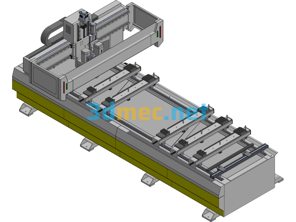 KZD-PTP CNC Drilling Machines Exported 3D Model Free Download