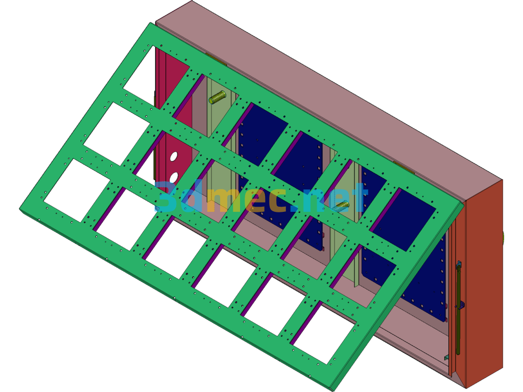 LED Variable Message Board SolidWorks 3D Model Free Download