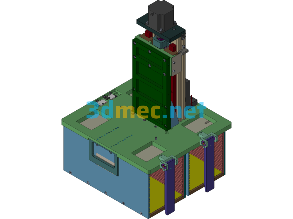 LED Solid Crystal Machine Substrate Automatic Receiving And Feeding Mechanism Creo(ProE) 3D Model Free Download