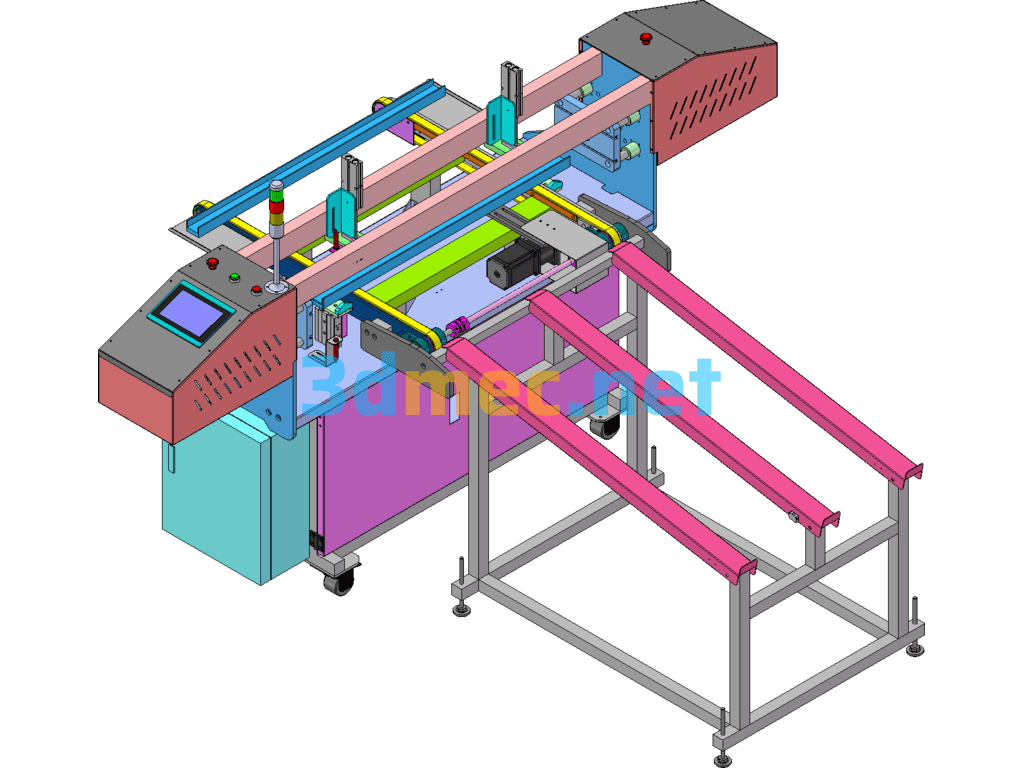 LED Wall Washer Light Base End Cap Press-In Machine SolidWorks 3D Model Free Download