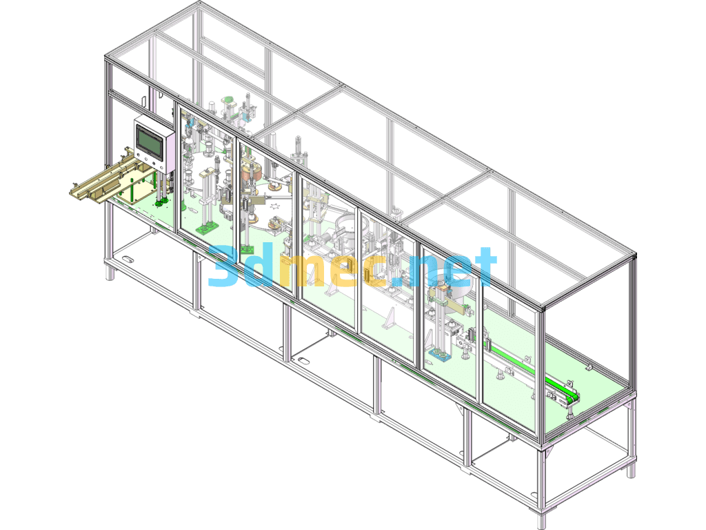 LED Bulb Automatic Assembly Equipment SolidWorks 3D Model Free Download