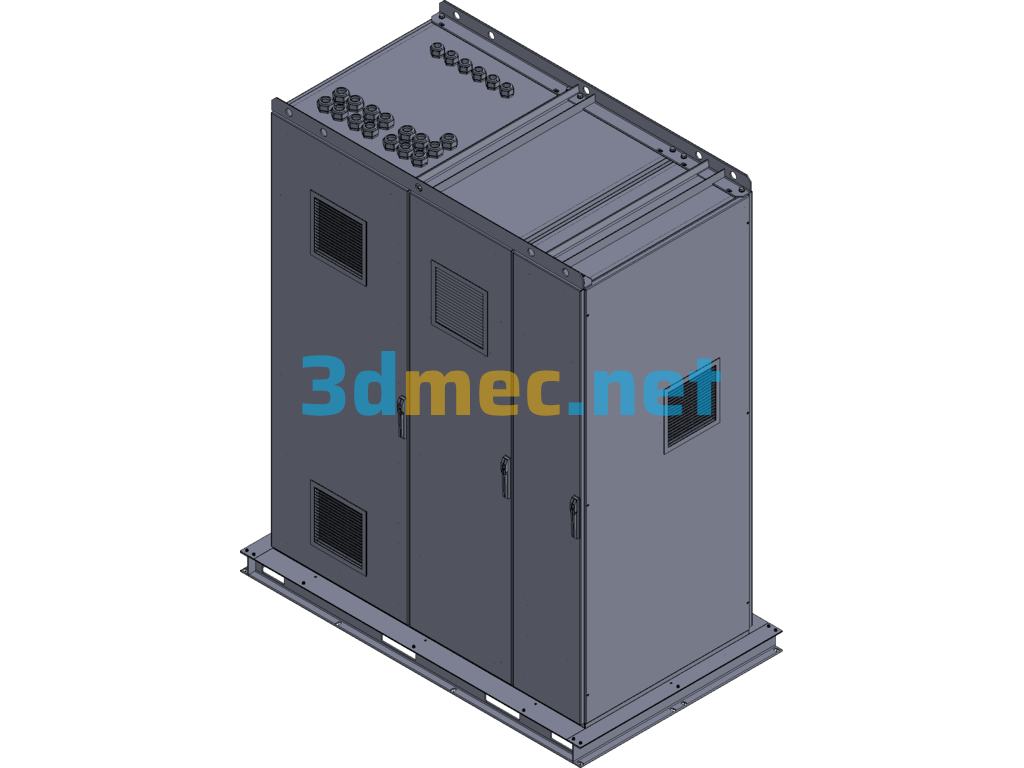 MW-Class Inverter Complete Machine Diagram Exported 3D Model Free Download