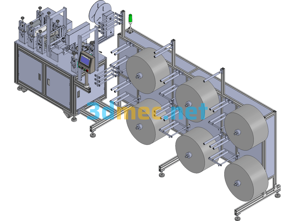 N95 Punching Machine (One Out Of Two) SolidWorks 3D Model Free Download