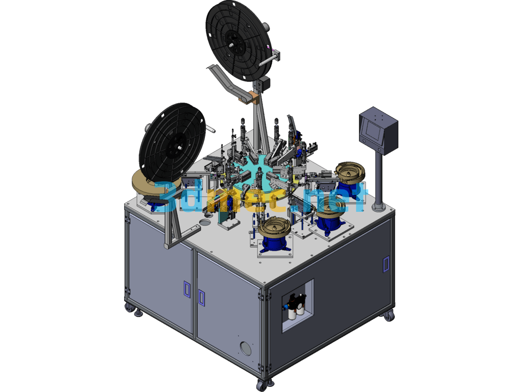 NB Connector Automatic Termination Machine SolidWorks 3D Model Free Download