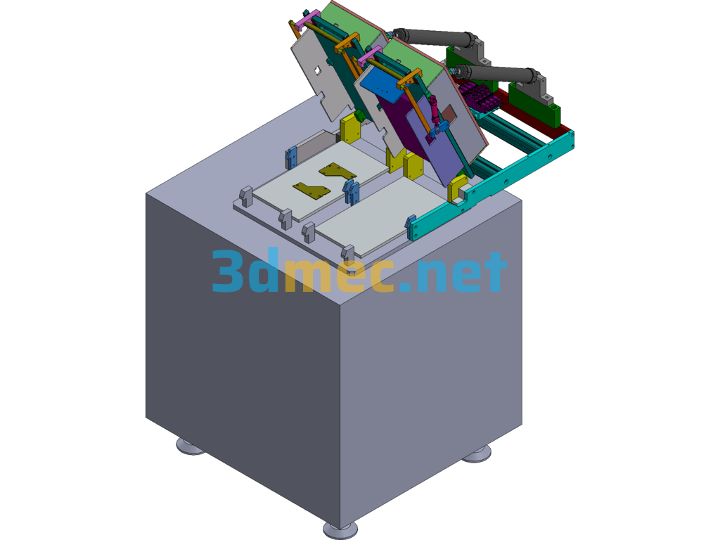 PCBA-ICT Automatic Test Equipment SolidWorks 3D Model Free Download