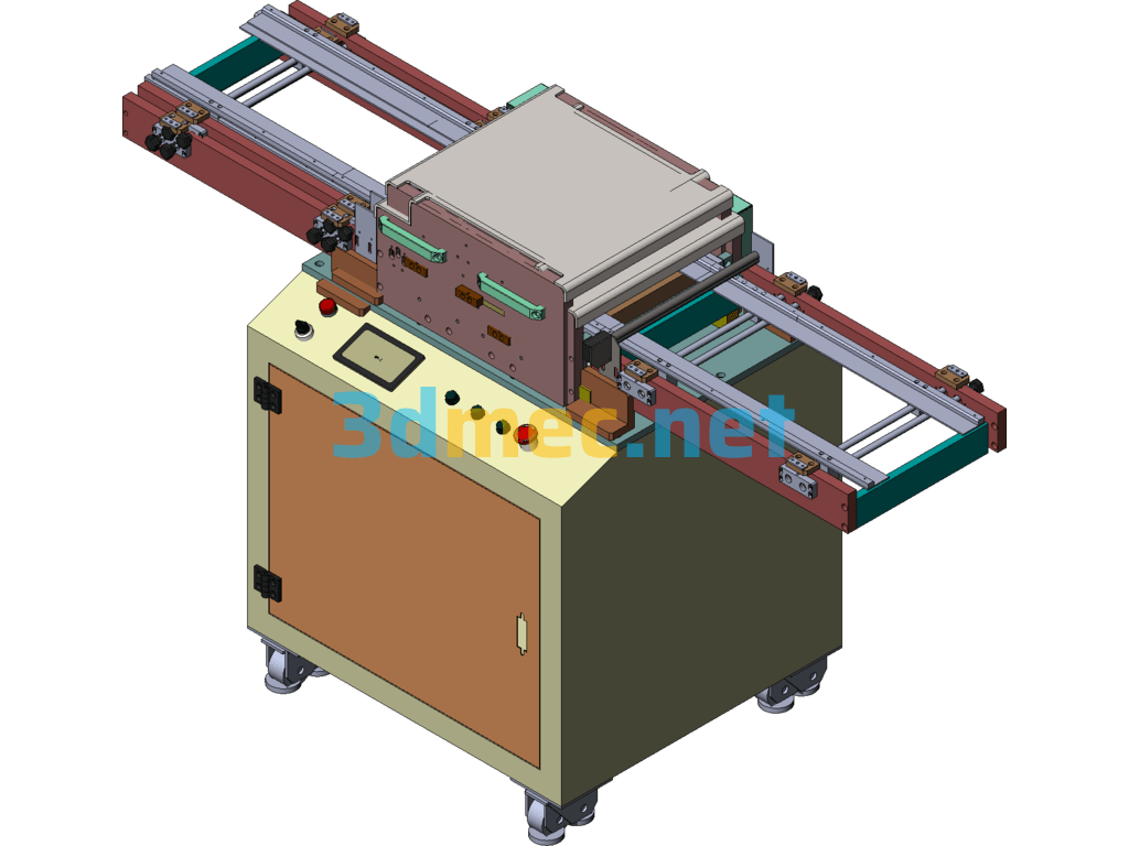PCB Cutting And Scrubbing Equipment SolidWorks 3D Model Free Download
