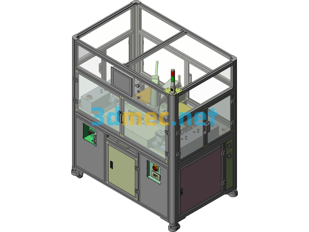 PCB Arrangement And Combination Of Automatic Insertion Equipment (Mass Production Equipment Including DFM) SolidWorks 3D Model Free Download
