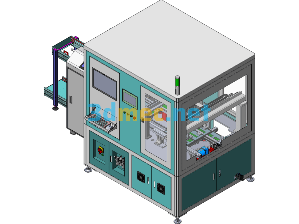 PCB Board Production Line Automatic PCB Board Casting Machine SolidWorks 3D Model Free Download