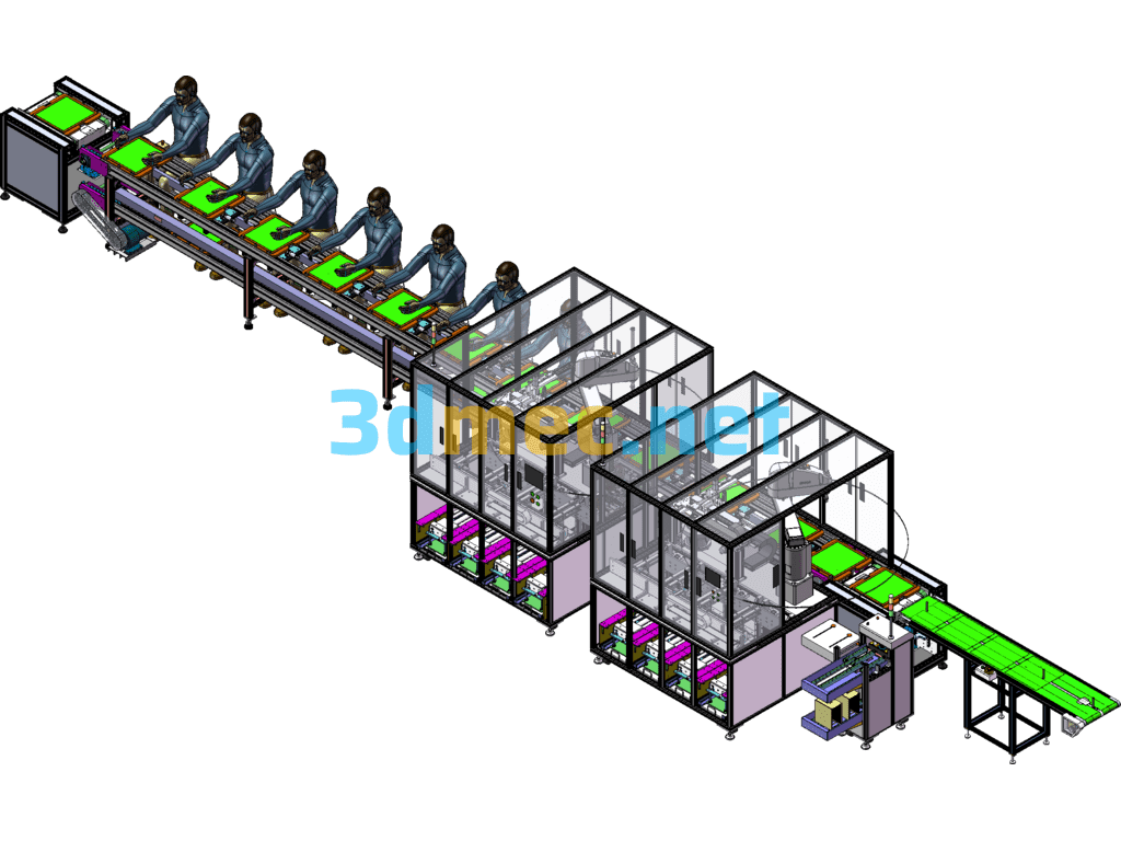 PCB Parts Automation Assembly Machine And Lock Screw Machine SolidWorks 3D Model Free Download