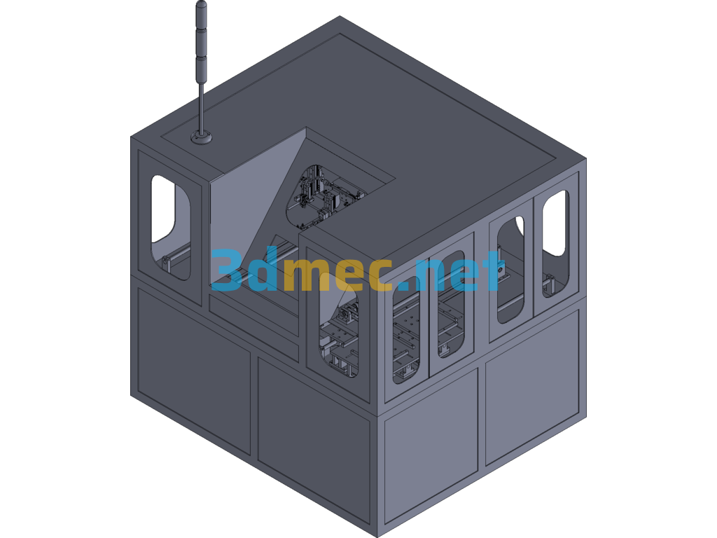 RJ45 Network Cable Interface Automatic Test Machine Exported 3D Model Free Download