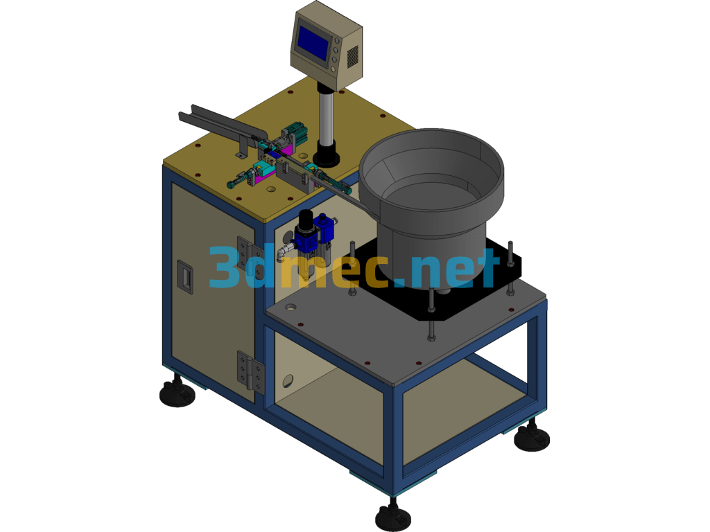 SATA 29PIN Automatic PIN Bending Machine Exported 3D Model Free Download