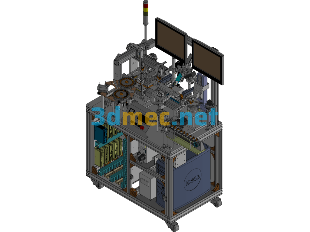 SLV Inspection Coating And Heating Integrated Equipment Exported 3D Model Free Download