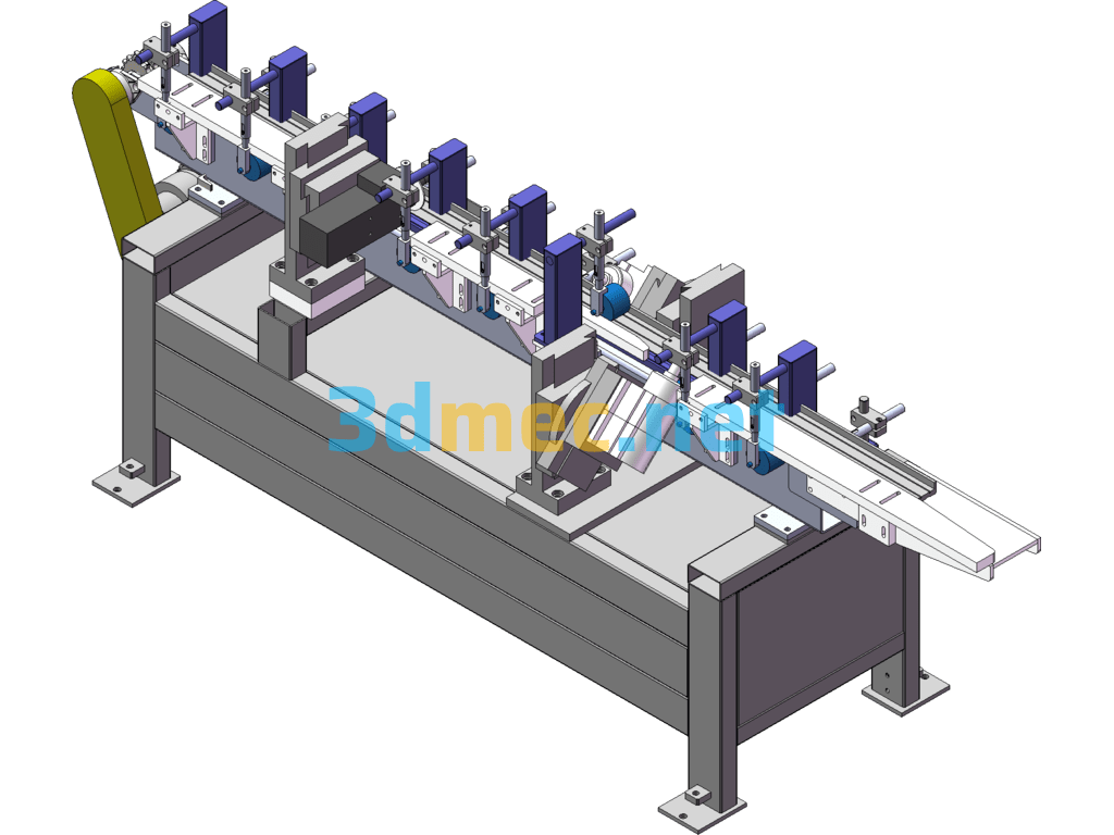 T-Subline Chamfering Machine Woodworking Industry SolidWorks 3D Model Free Download