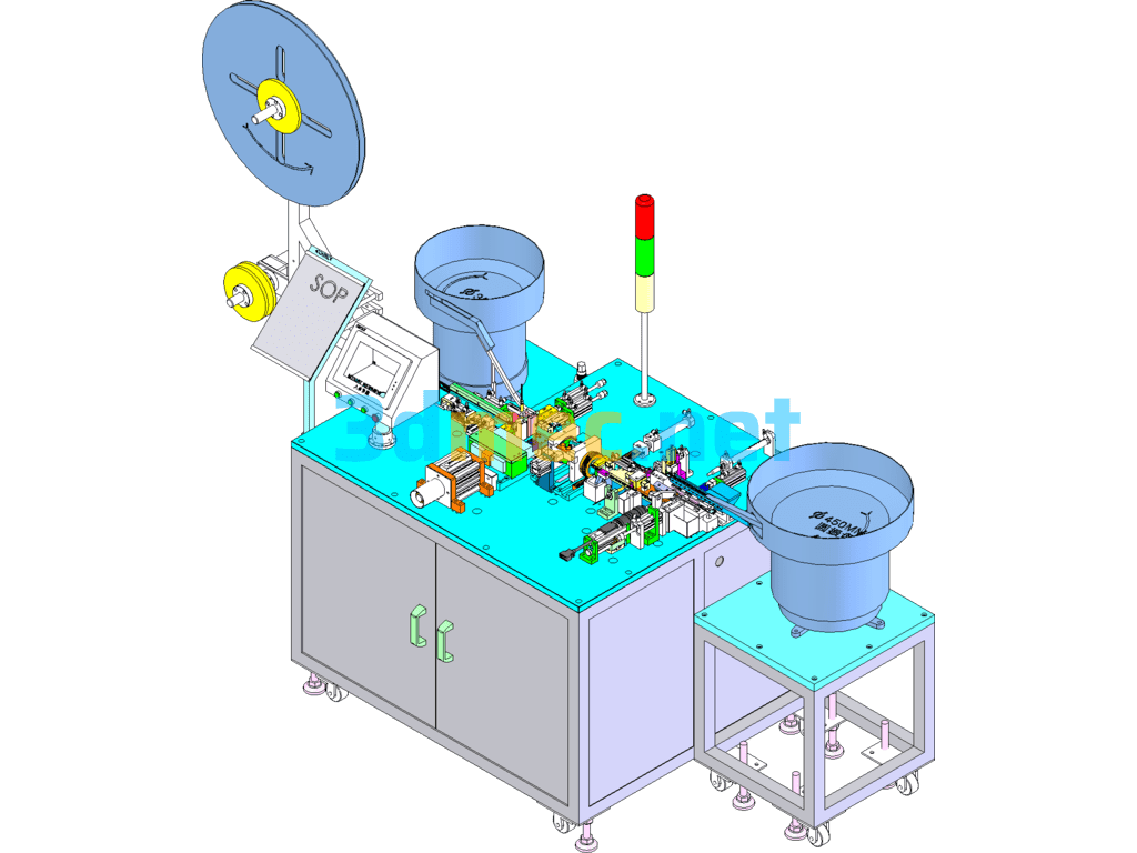 USB Female Assembly Machine SolidWorks 3D Model Free Download