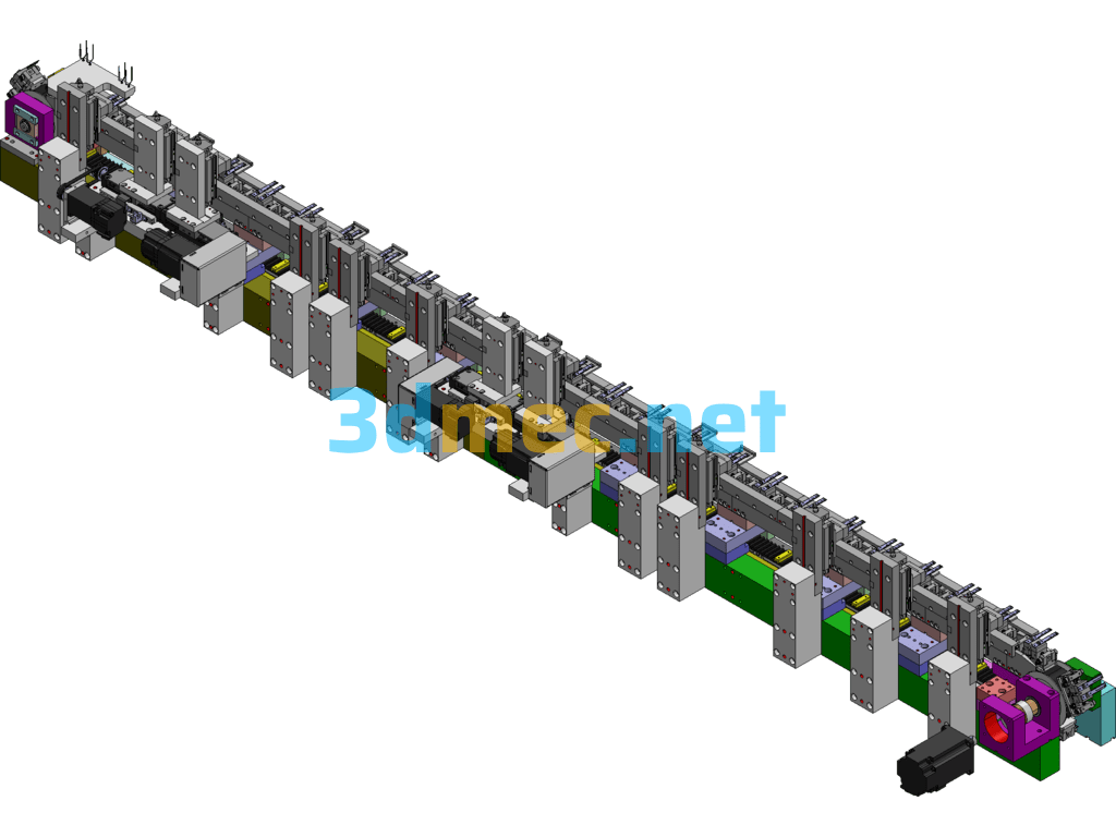Usb Assembly Inspection Cycle Flow Line Exported 3D Model Free Download