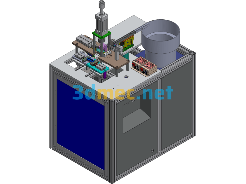 U-Lock Rivet Machine Exported 3D Model Free Download