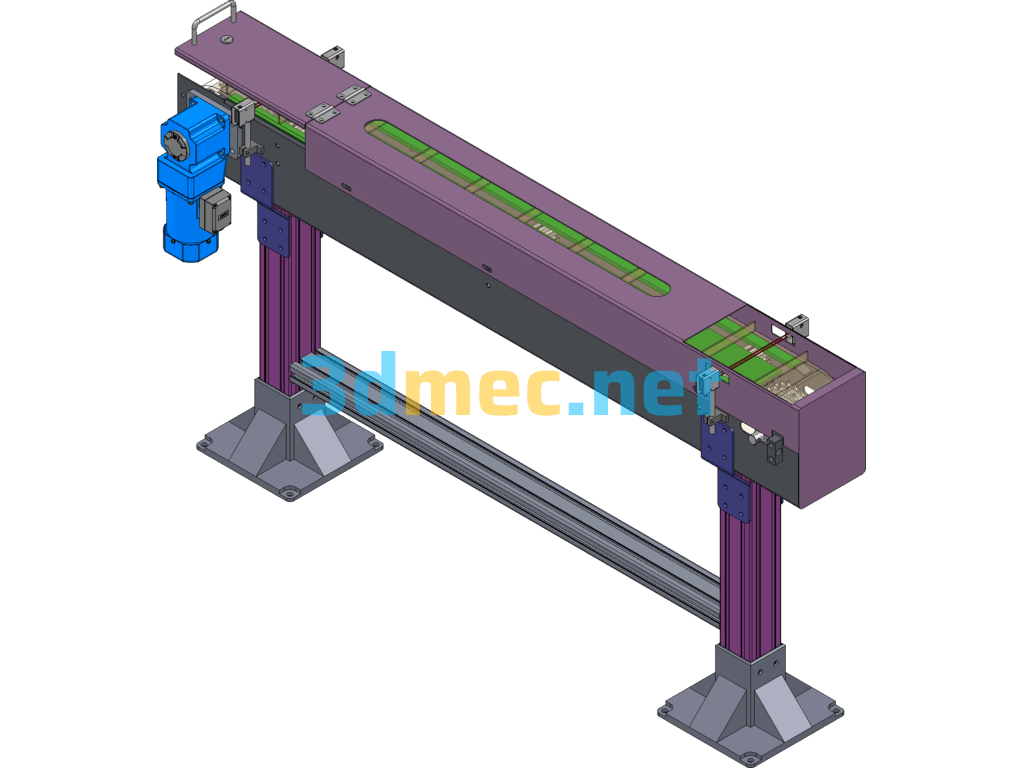 XX2018-1126-A00-NG Plate Chain Line SolidWorks 3D Model Free Download