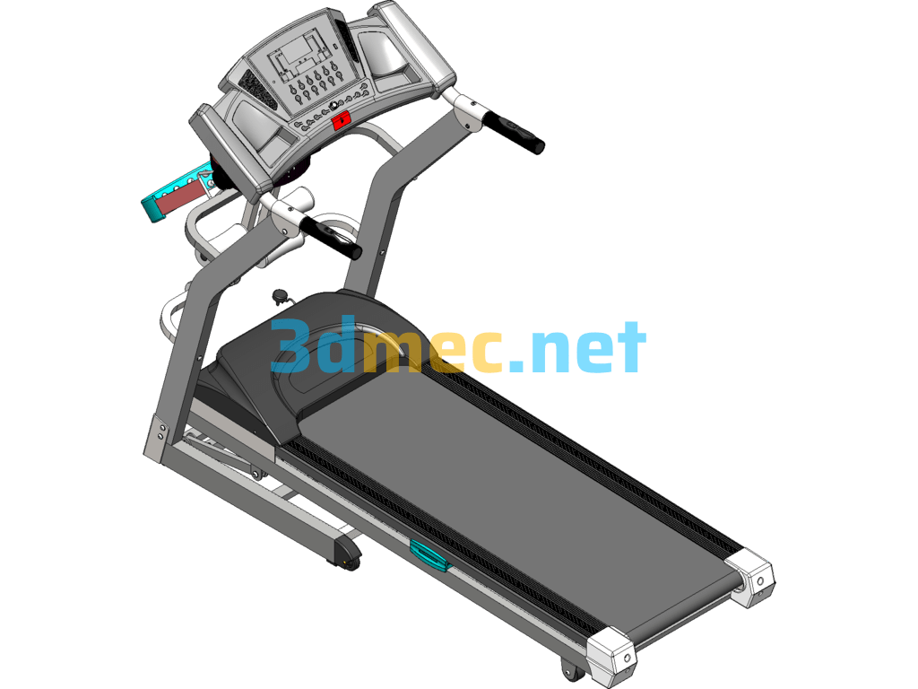 YY1450 Foldable Treadmill Drawing Structural Design SolidWorks 3D Model Free Download