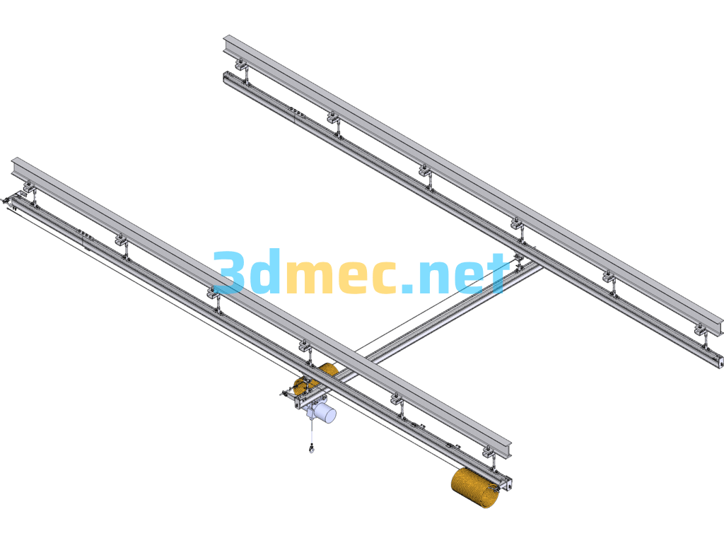 Ω125 Coordinate Rail Pneumatic Balancer SolidWorks 3D Model Free Download