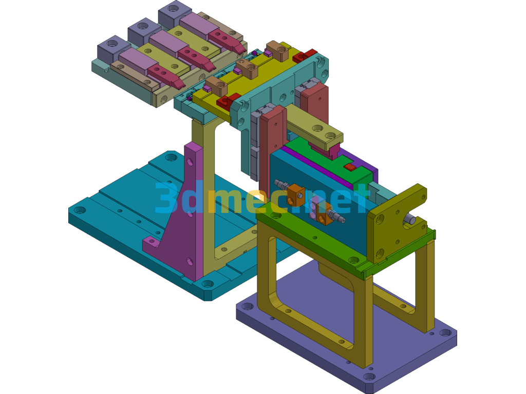 A Kind Of Press Material Pressing Module Exported 3D Model Free Download