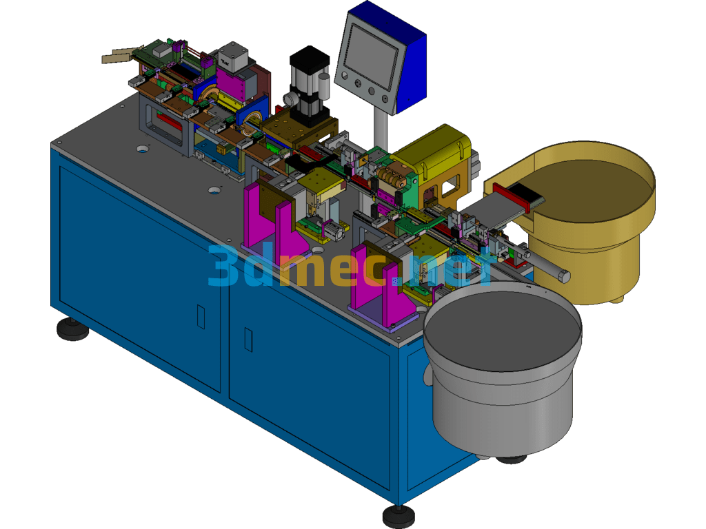 An Approach Loose End Pin Insertion Machine (Commissioned Equipment) Inventor 3D Model Free Download