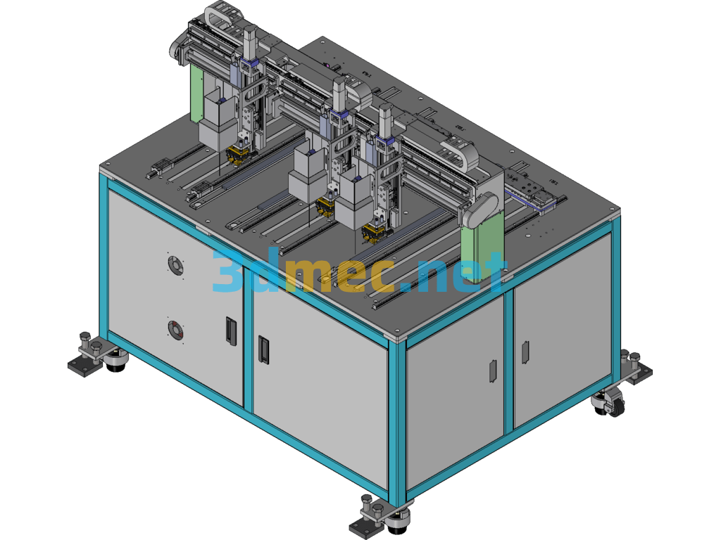 Three-Station Hot Press (For Watch/Bracelet Press Fitting) Exported 3D Model Free Download