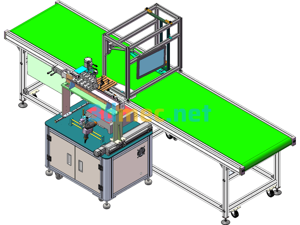 Three-Axis Modular Weighing And Scanning Machine SolidWorks 3D Model Free Download