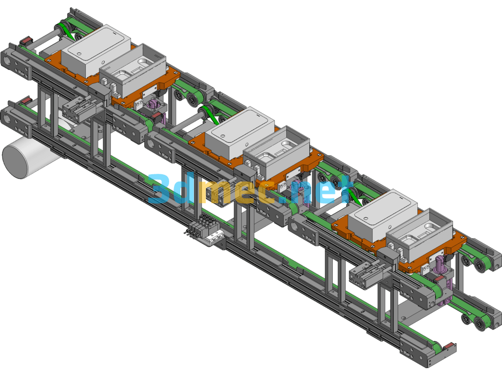 Upper And Lower Belt Line Body Structure Details SolidWorks 3D Model Free Download