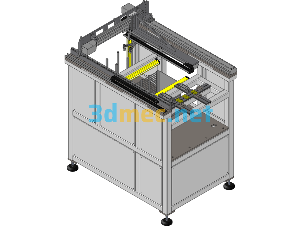 Cap Automation Equipment SolidWorks 3D Model Free Download