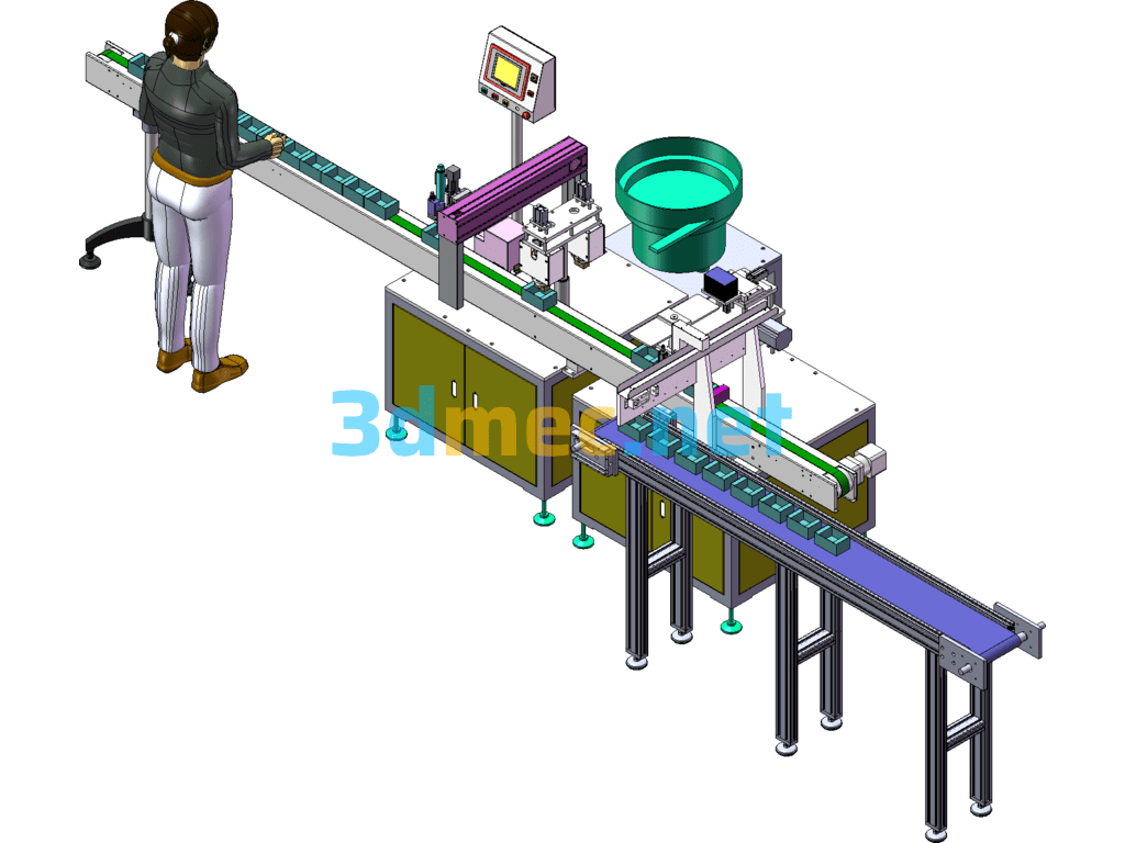 Sheet Loading Machine Automated Insertion Equipment SolidWorks 3D Model Free Download