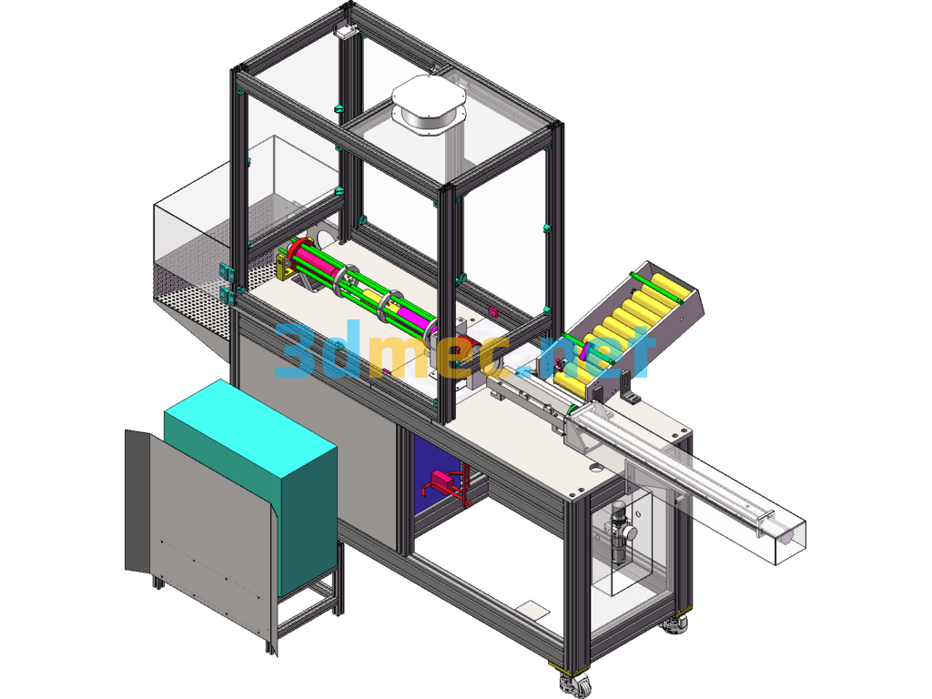 Stainless Steel Pipe End Automatic Annealing Equipment SolidWorks 3D Model Free Download
