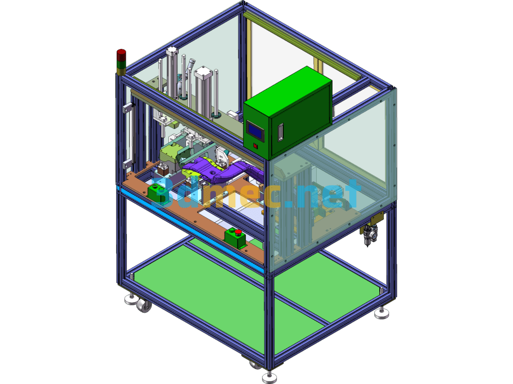 Toyota Air Intake Pipe Cutting Machine (V1-T093 Pipe Cutting Machine) SolidWorks 3D Model Free Download